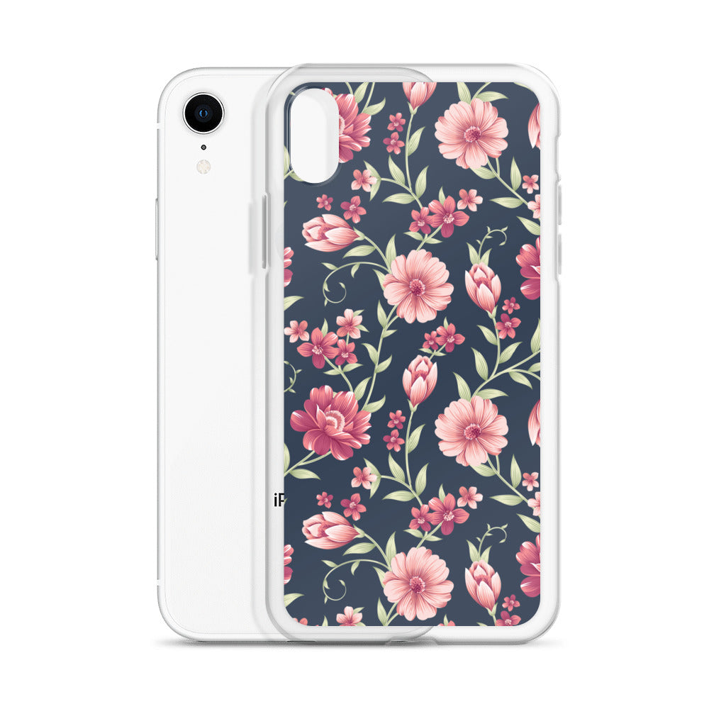 Seamless Vintage Flower Pattern Clear Case for iPhone®