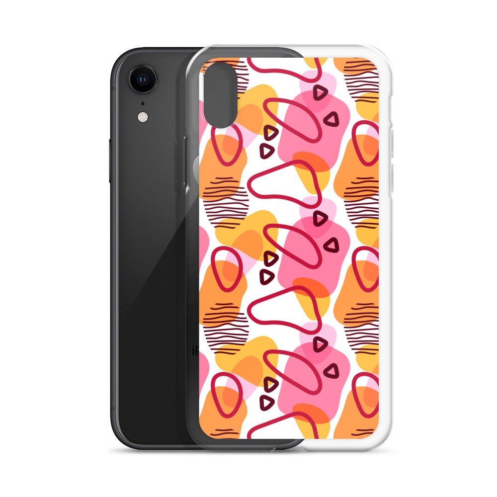 Abstract Doodle Pattern Clear Case for iPhone®