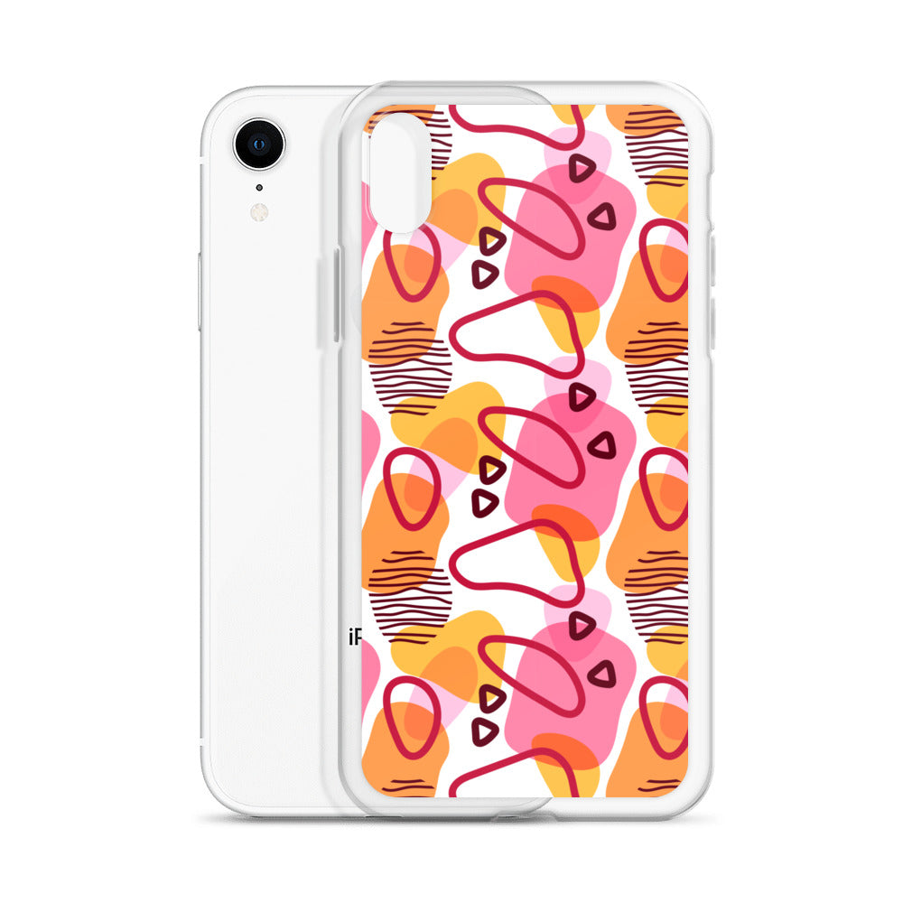 Abstract Doodle Pattern Clear Case for iPhone®