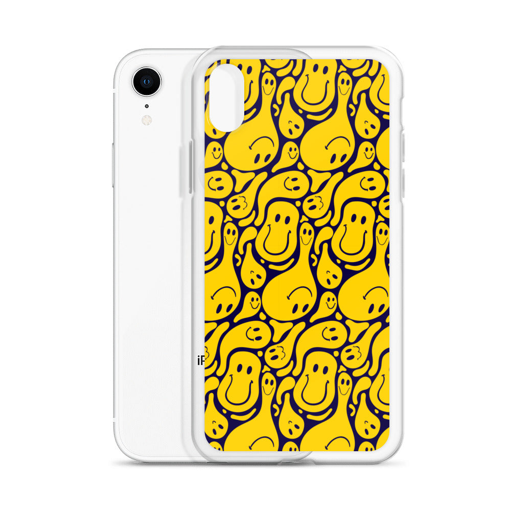 Funny Distorted Emoticons Clear Case for iPhone®