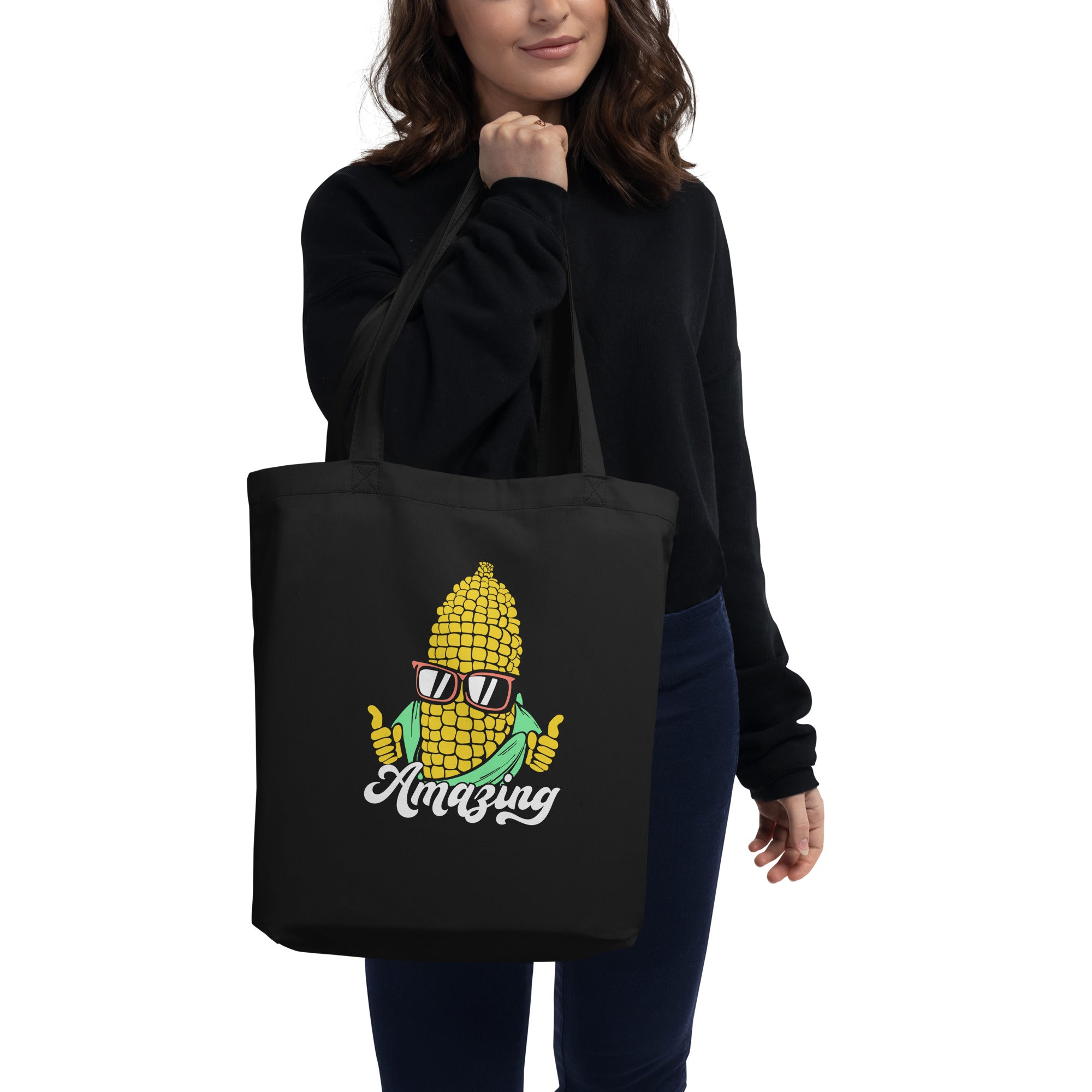 Amazing Corn Cartoon Corn Giving Thumbs Up Corn Lover Corn Farmer Eco Tote Bag