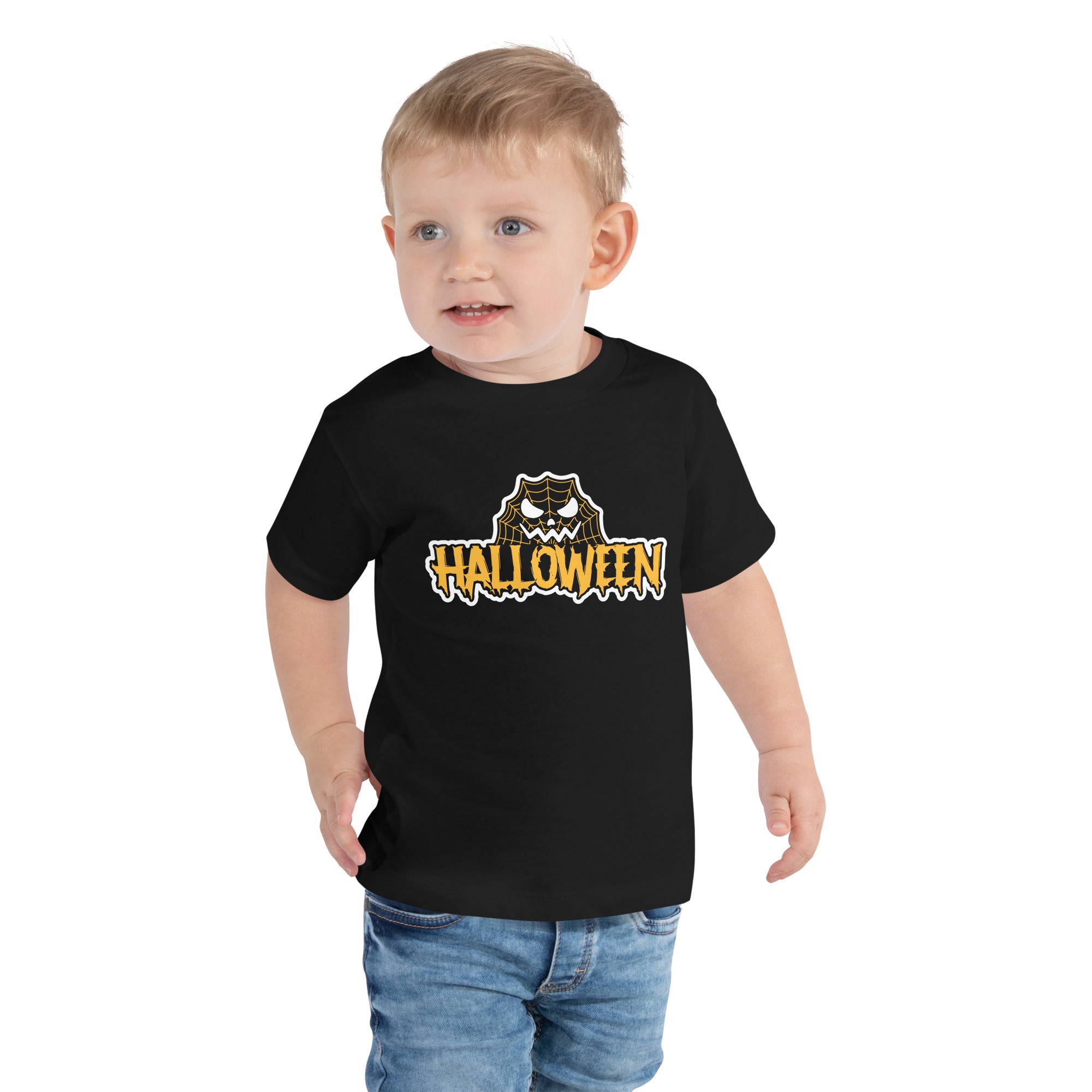 Happy Halloween Scary Evil Face Kids T-Shirt