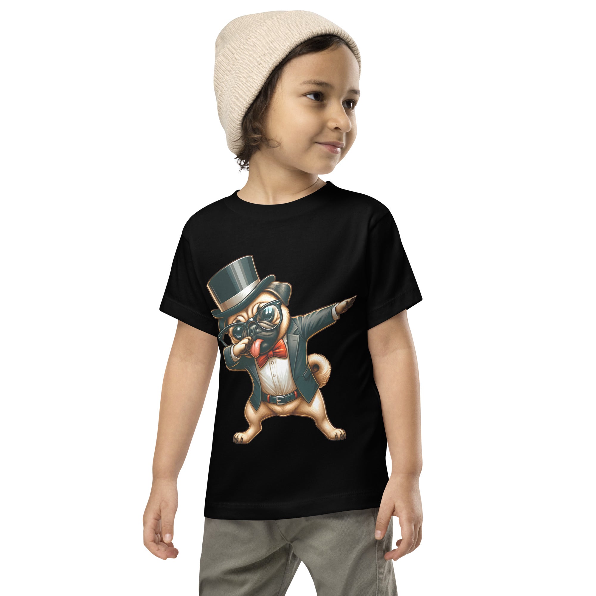 Dabbing Pug Dog Kids T-Shirt