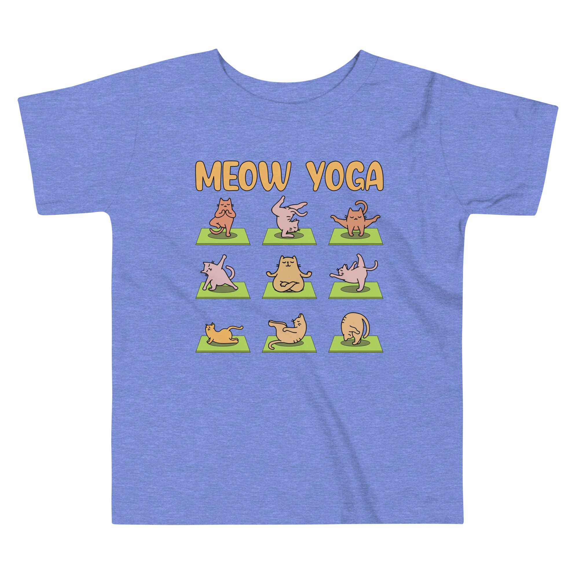Meow Yoga Poses Kids T-Shirt