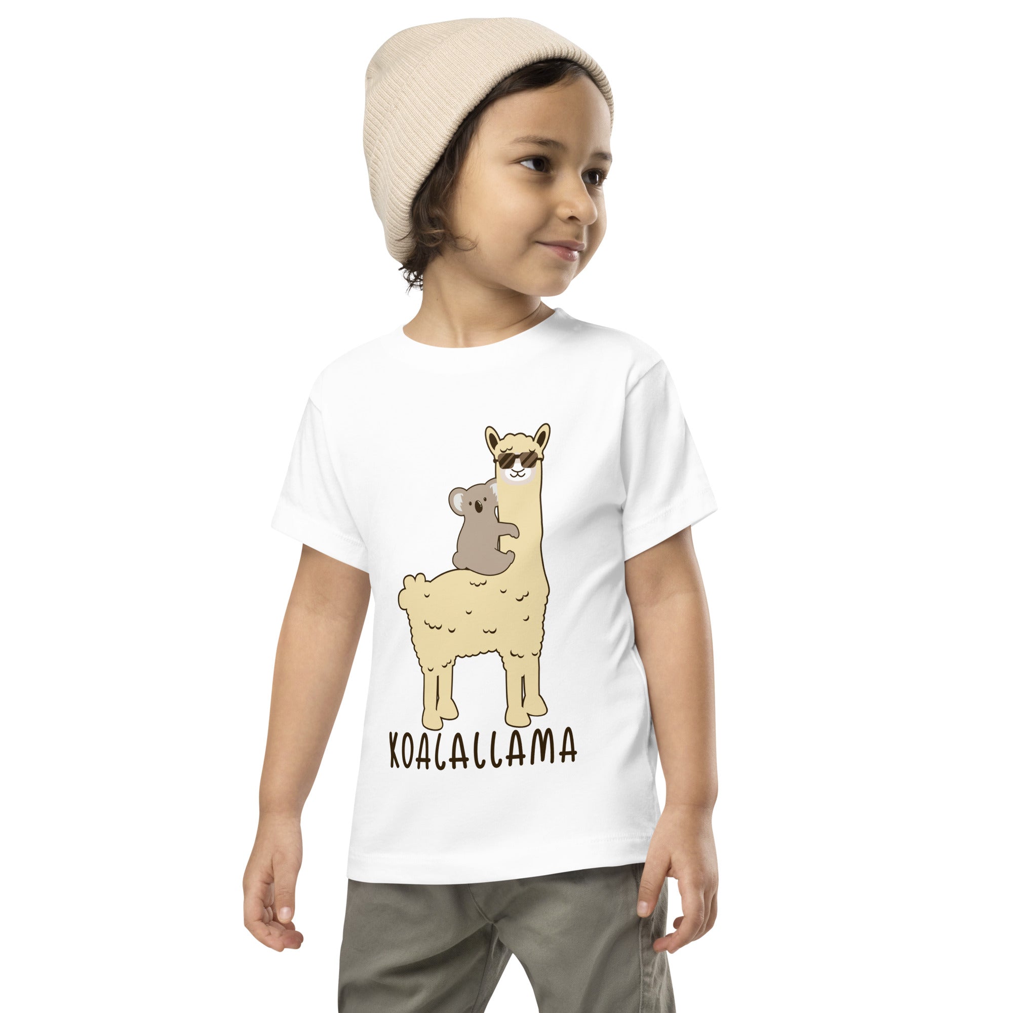 Koala Bear Riding Llama Kids T-Shirt