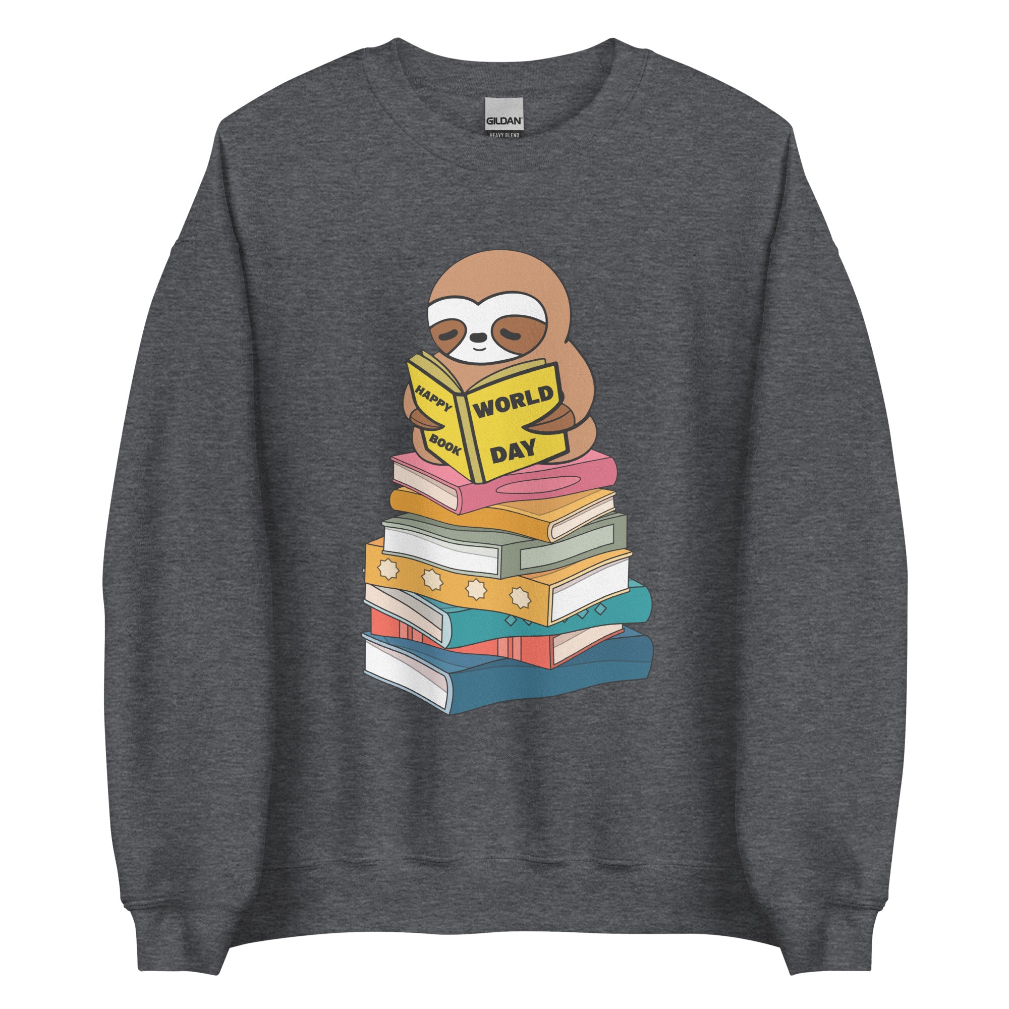 Happy Sloth Reading Women's Sweatshirt