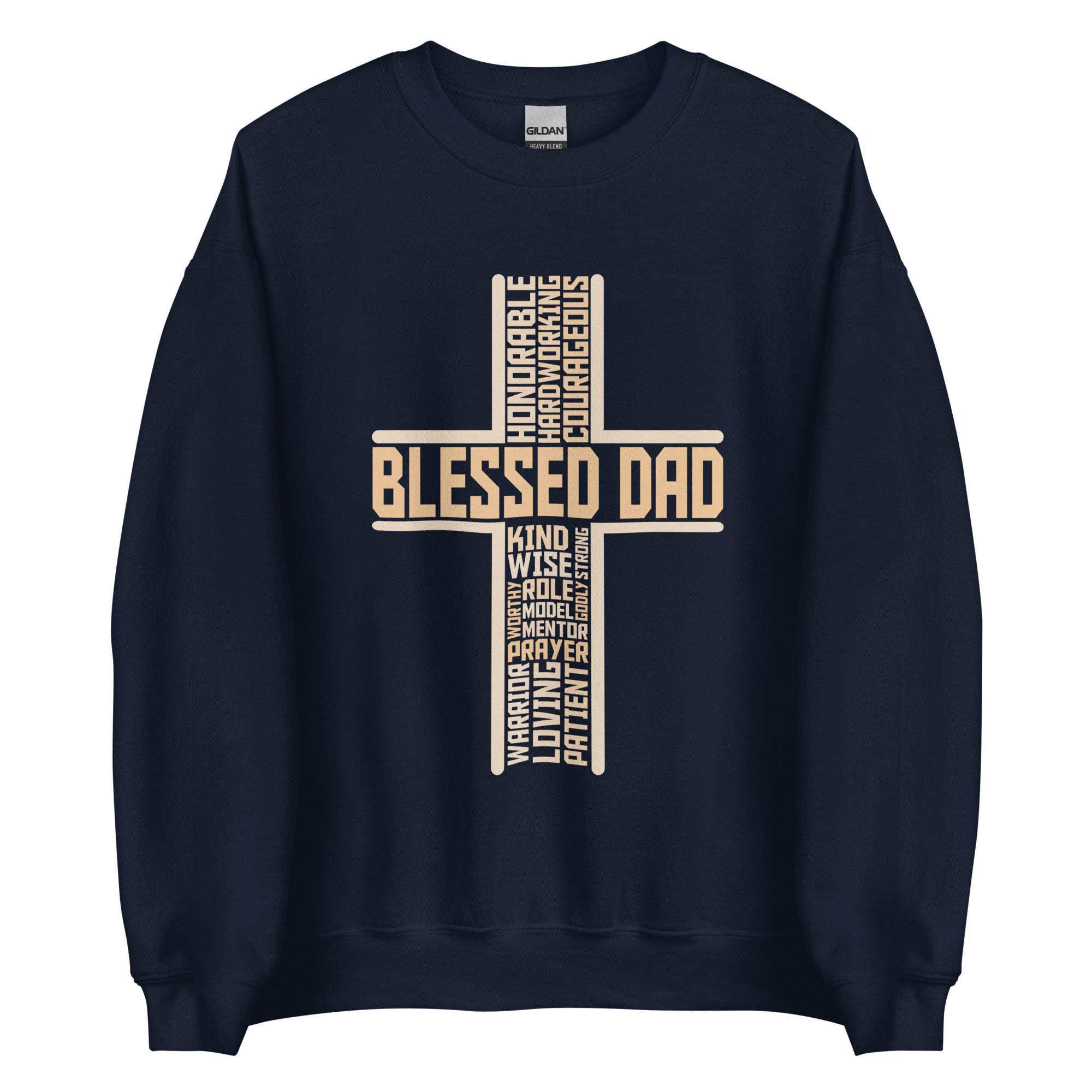 Blessed Dad Cross Men's Sweatshirt