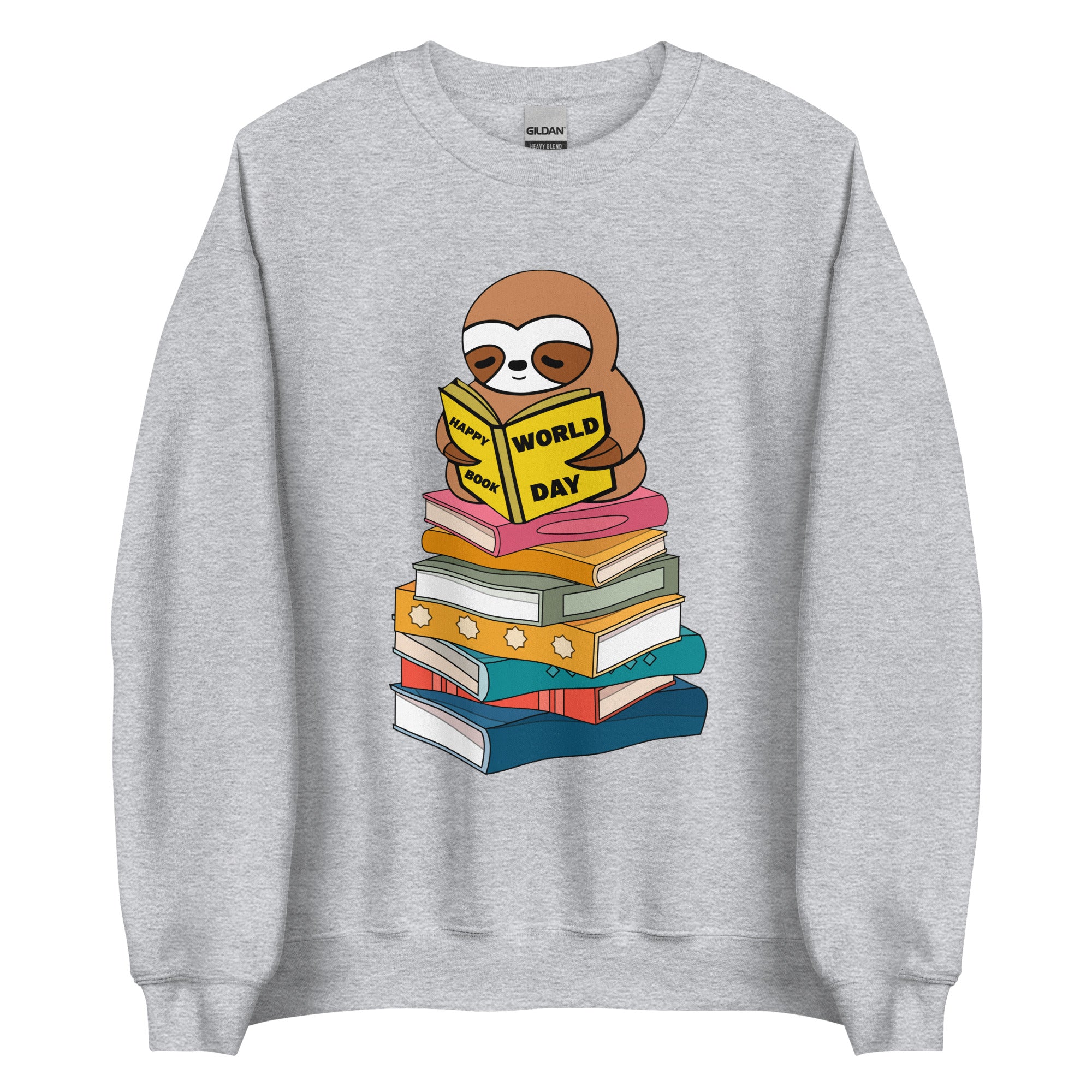 Happy Sloth Reading Women's Sweatshirt
