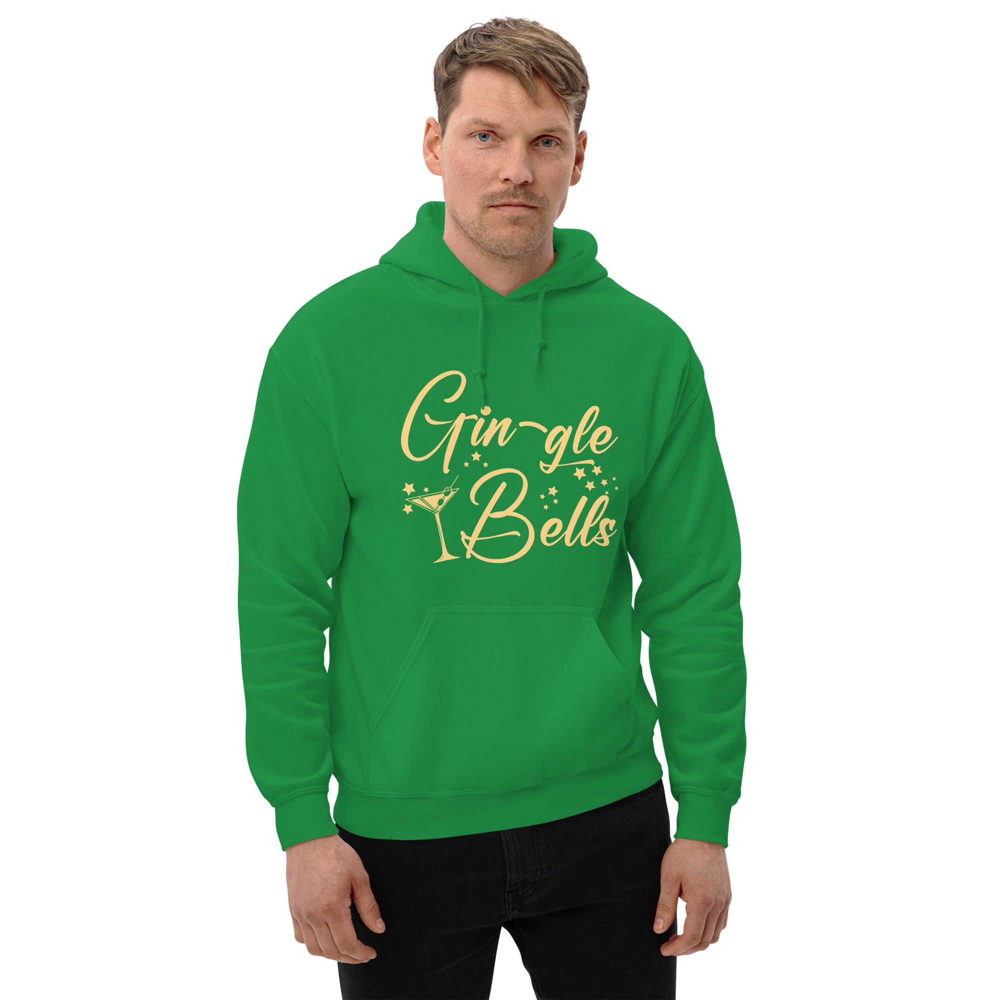 Gin-gle Bells Christmas Gin Tonic Alcohol Christmas Cocktail Xmas Gin Lover Men's Hoodie