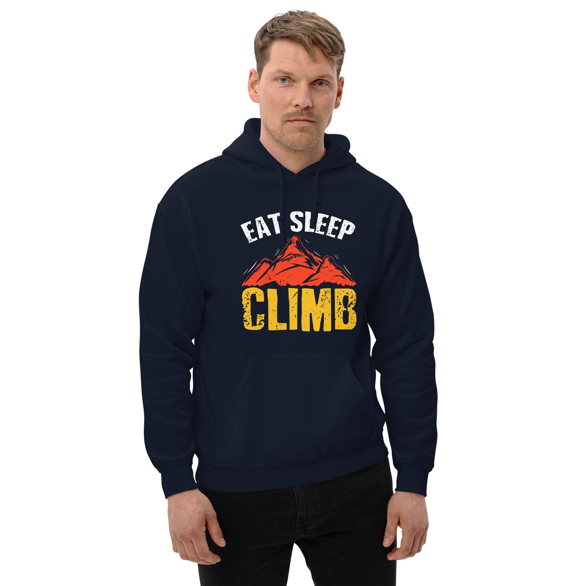 Eat Sleep Climb Repeat Mountain Climber Adventure Climbing Lover Men's Hoodie