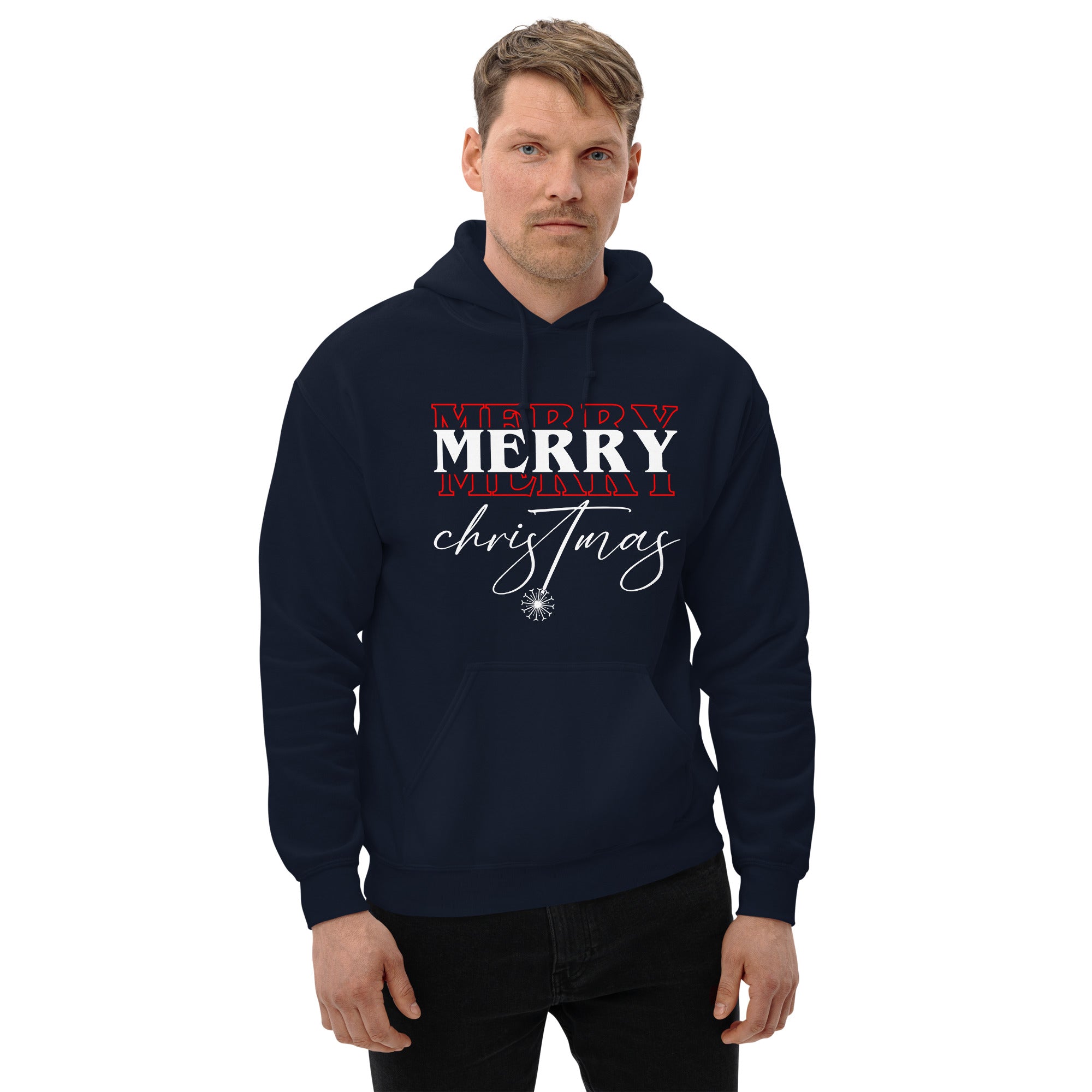 Merry Christmas Xmas Holiday Winter Festive Celebration Party Costume Men's Hoodie
