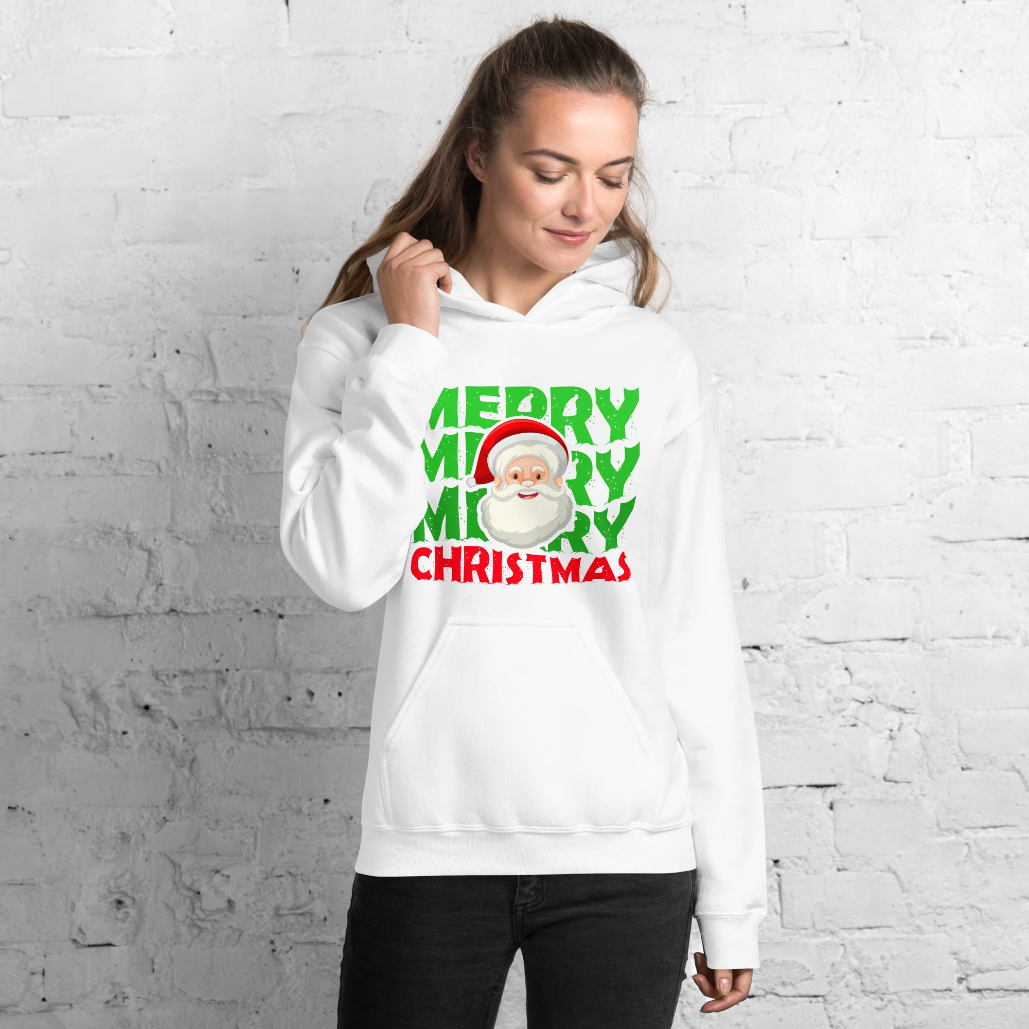 Merry Christmas Santa Claus Xmas Holiday Winter Festive Celebration Santa Lovers Women's Hoodie