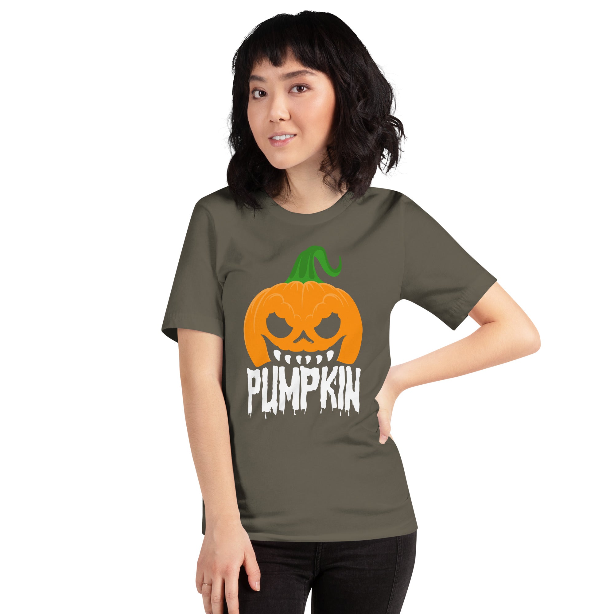 Halloween Pumpkin Creepy Evil Pumpkin Women's T-Shirt