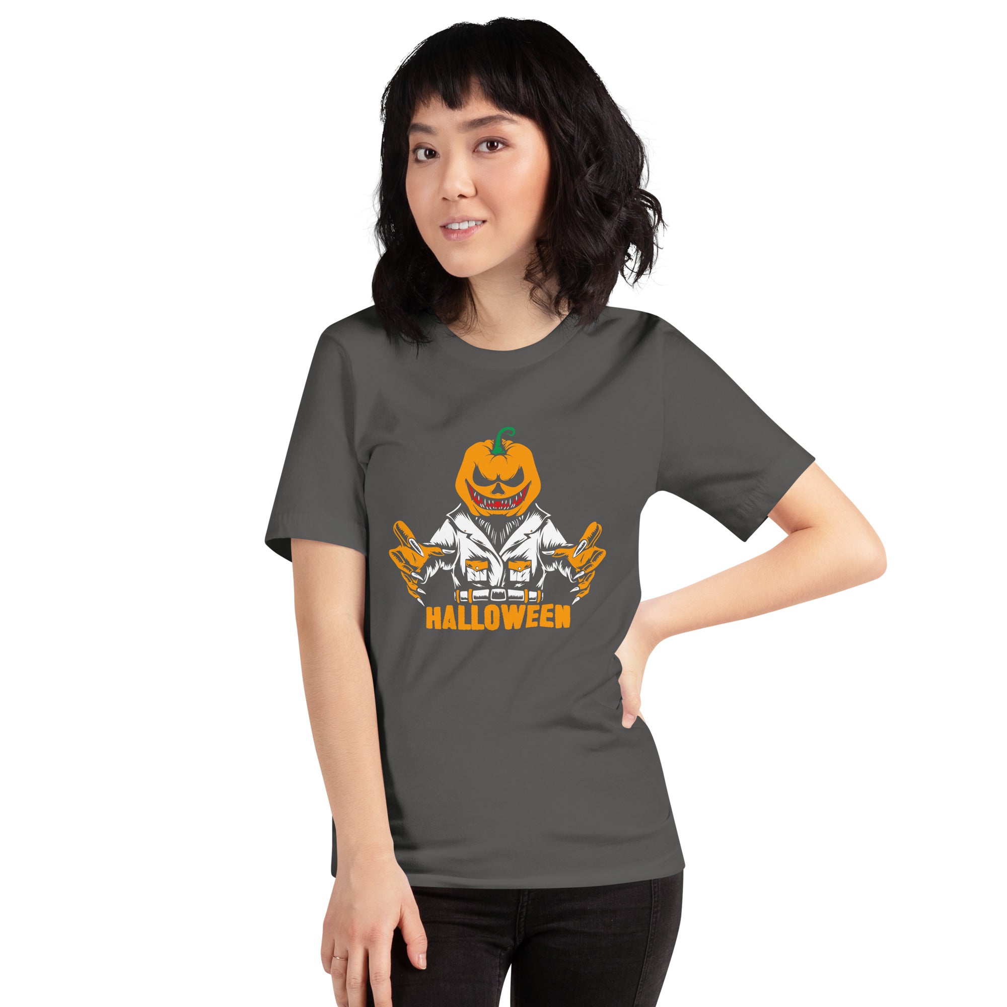 Halloween Monster Pumpkin Head Horror Scarecrow Women's T-Shirt