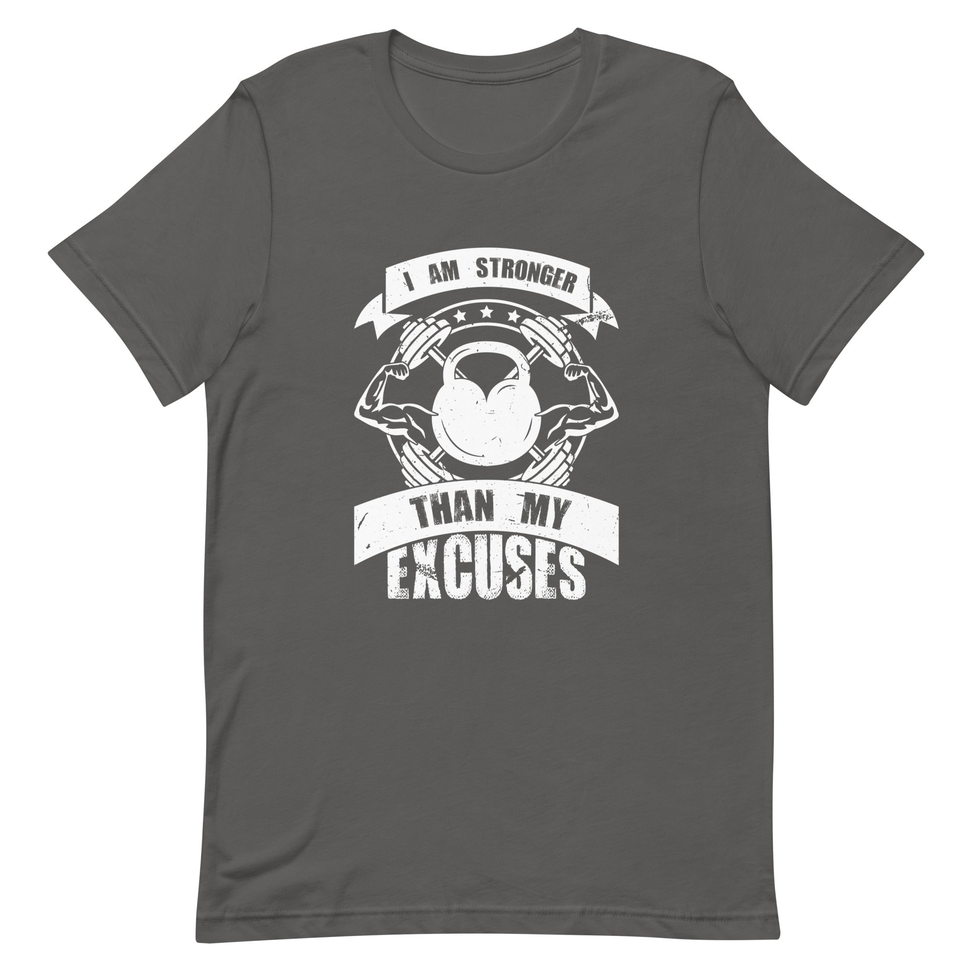 I Am Stronger Than My Excuses Fitness Training Gym Workout Quote Inspirational Motivational Men's T-Shirt