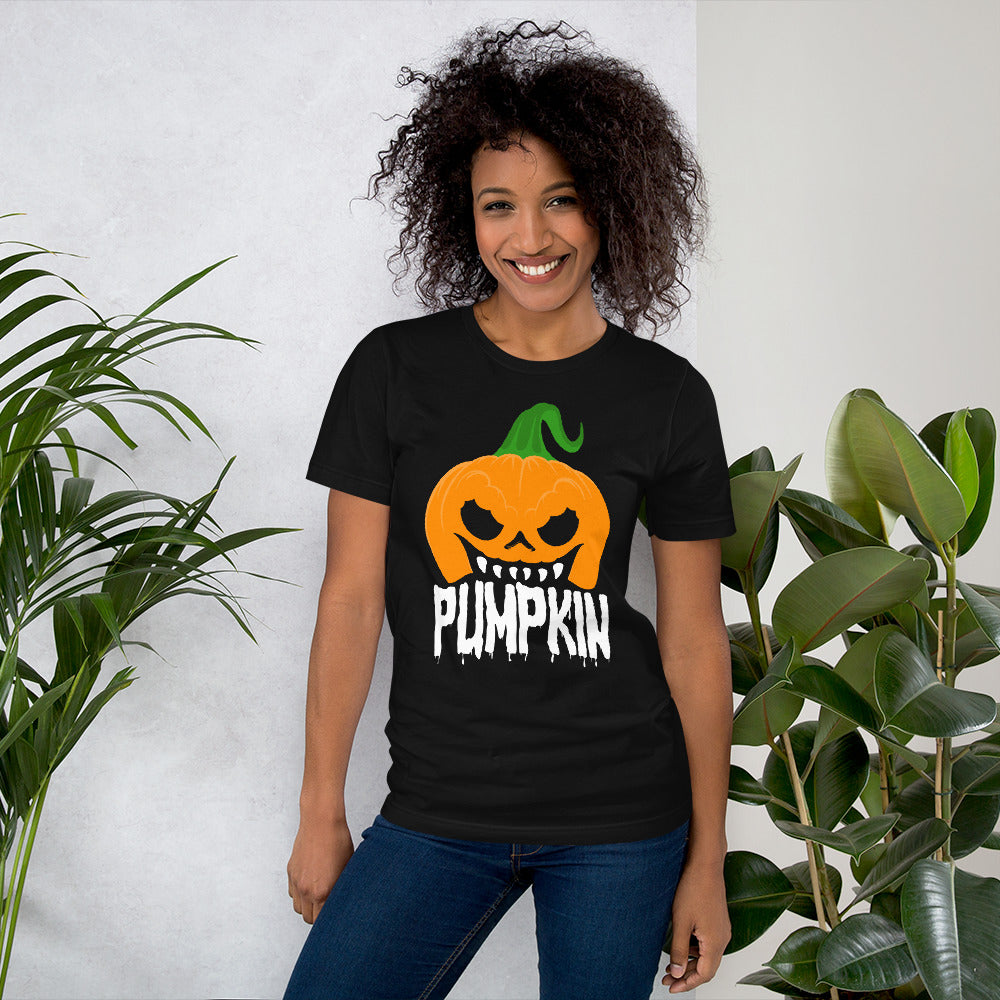 Halloween Pumpkin Creepy Evil Pumpkin Women's T-Shirt