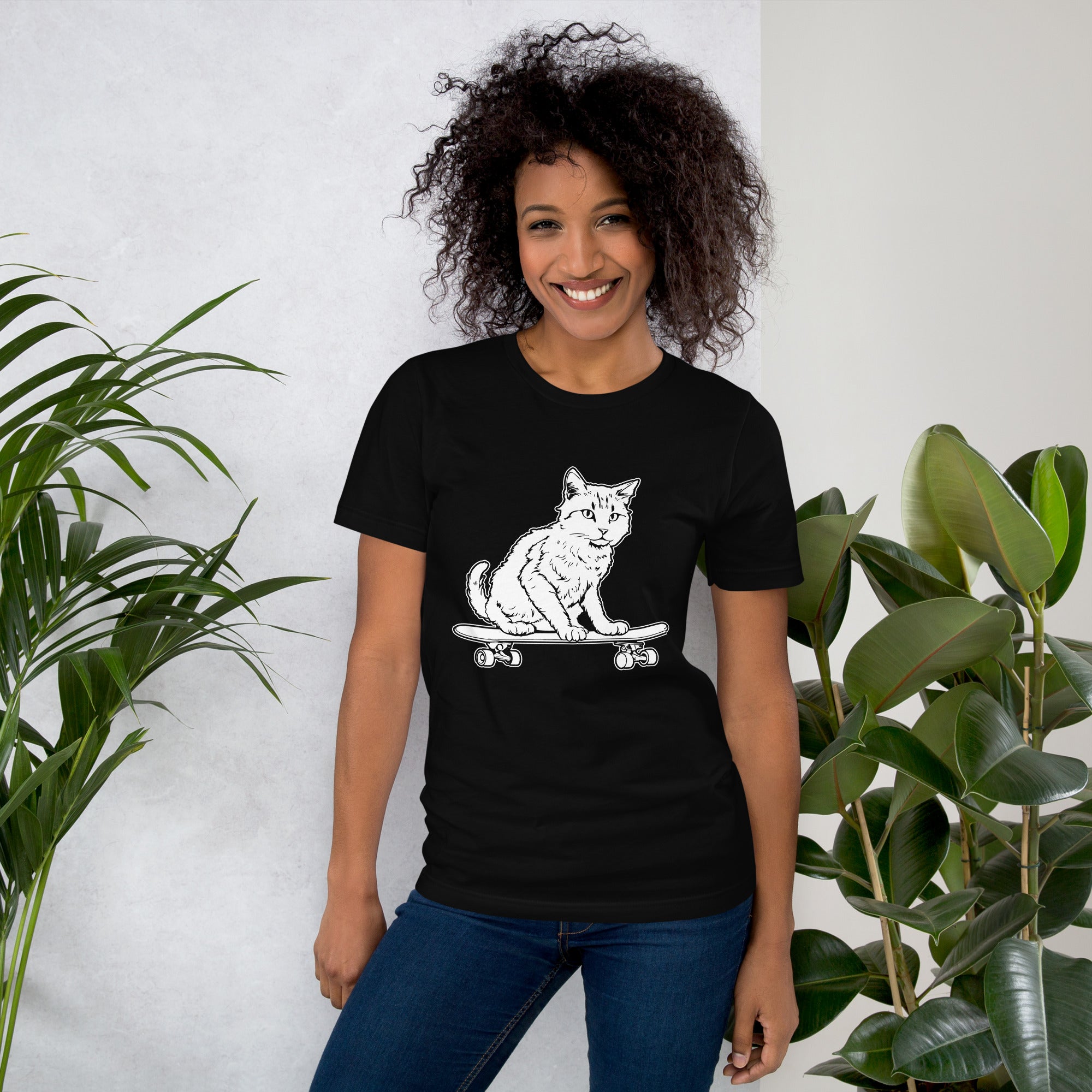 Skating Cat Women's T-Shirt