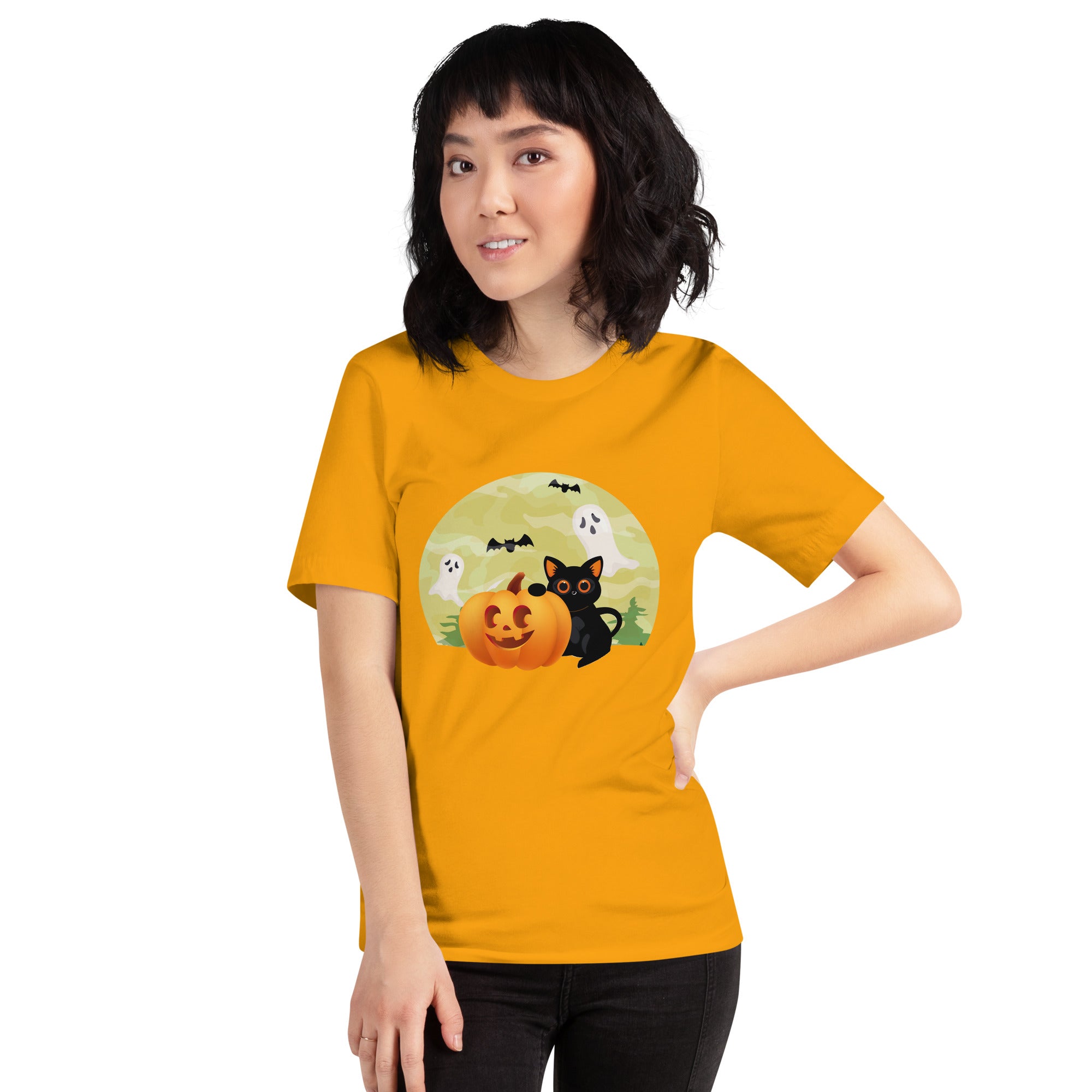 Halloween Black Cat Women's T-Shirt