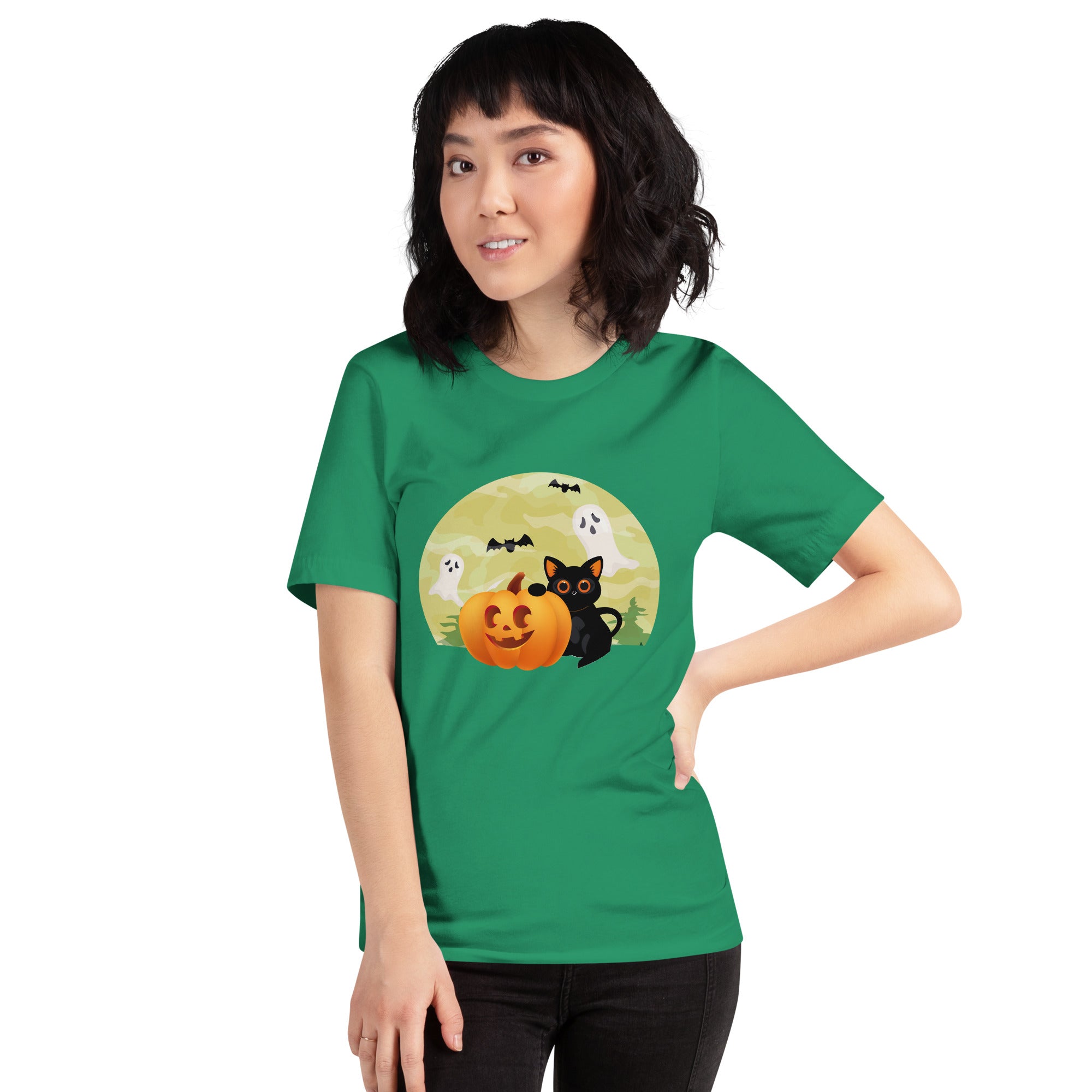 Halloween Black Cat Women's T-Shirt