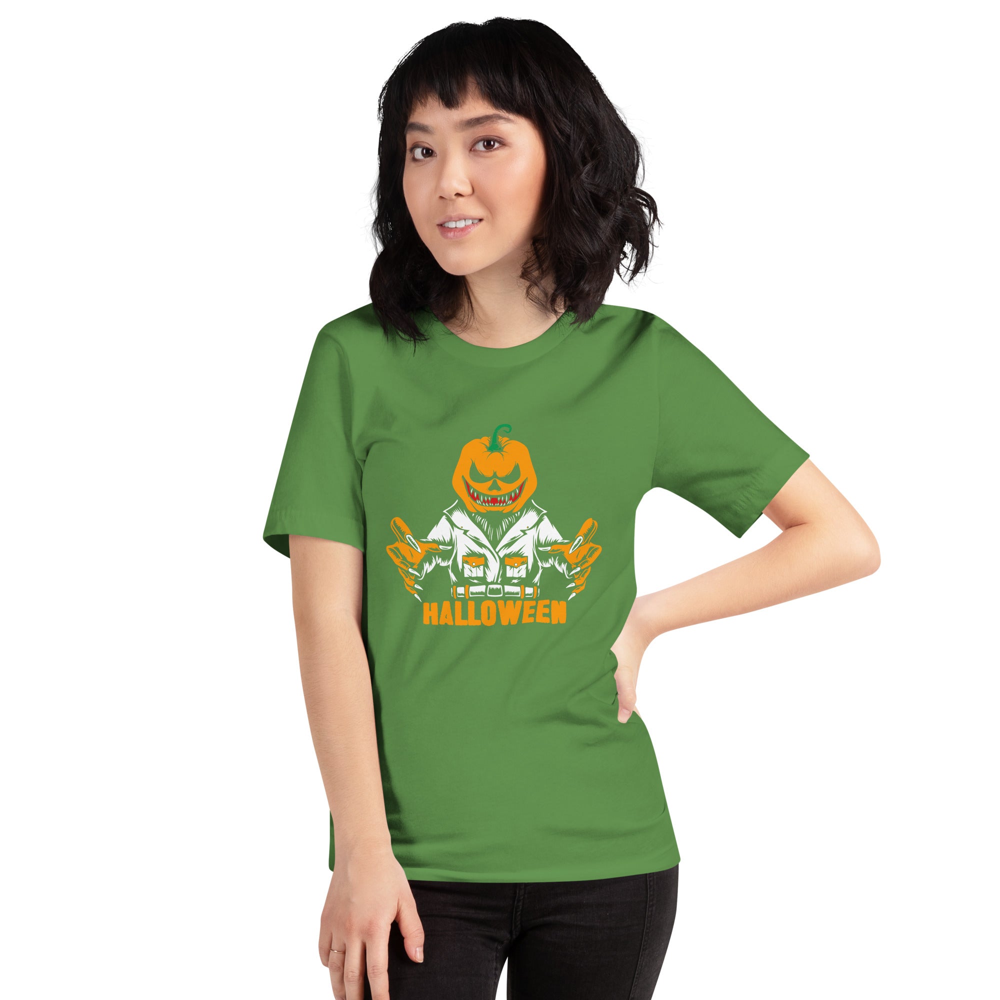 Halloween Monster Pumpkin Head Horror Scarecrow Women's T-Shirt