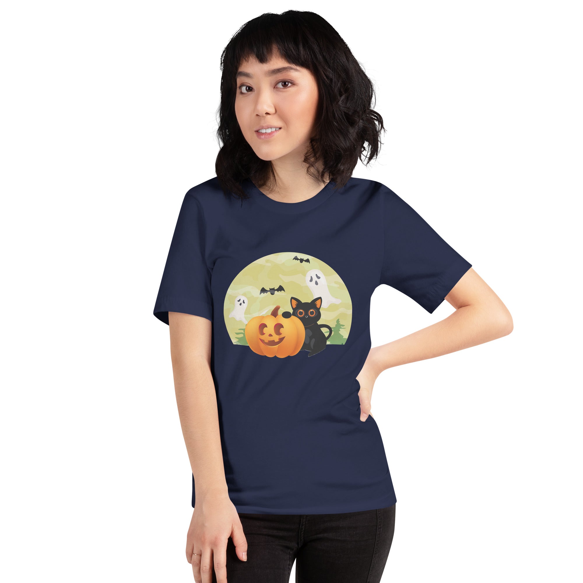 Halloween Black Cat Women's T-Shirt