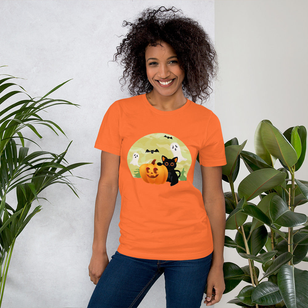 Halloween Black Cat Women's T-Shirt