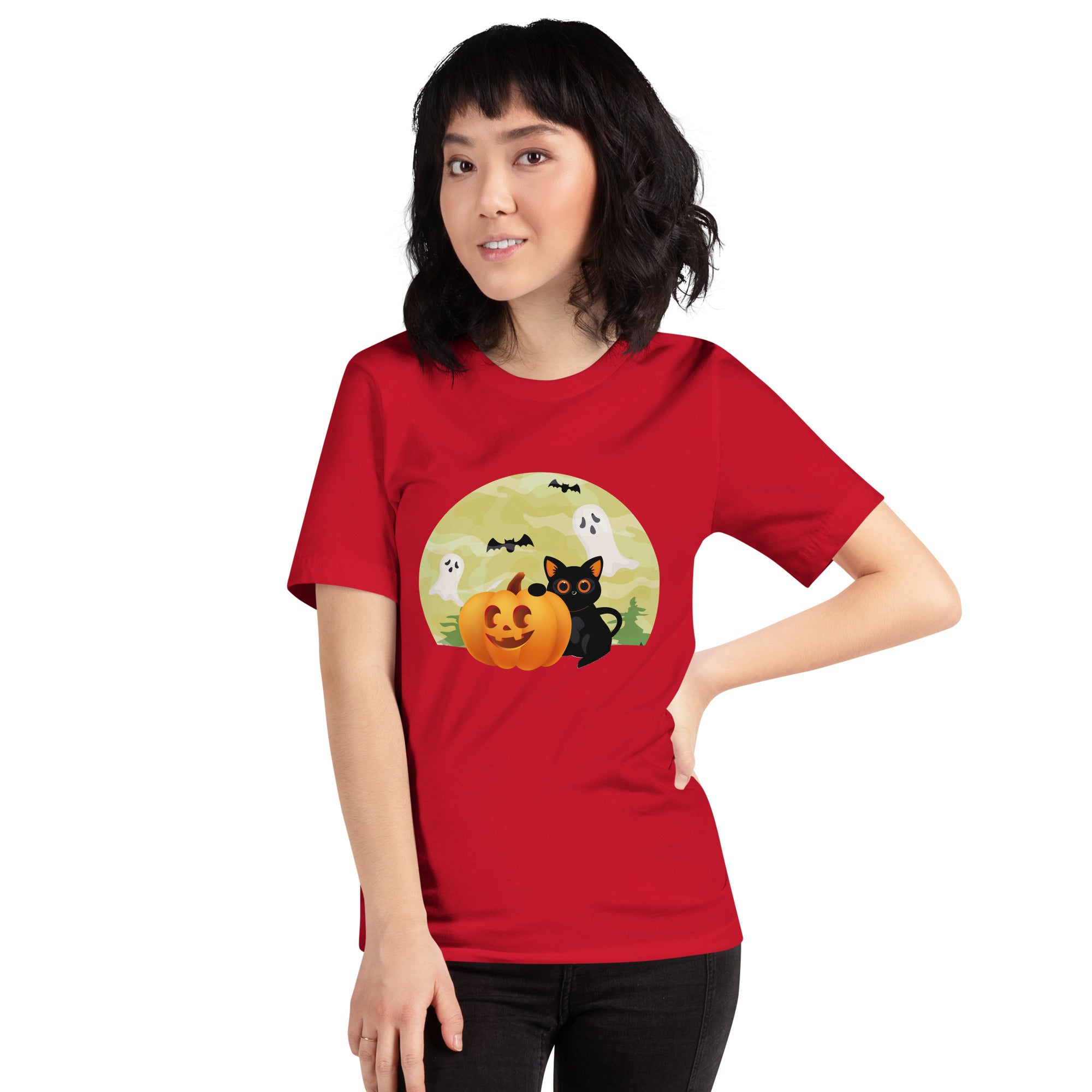 Halloween Black Cat Women's T-Shirt