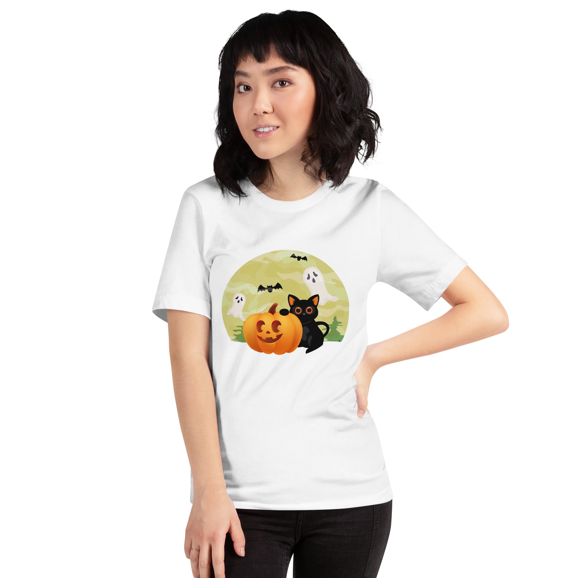 Halloween Black Cat Women's T-Shirt