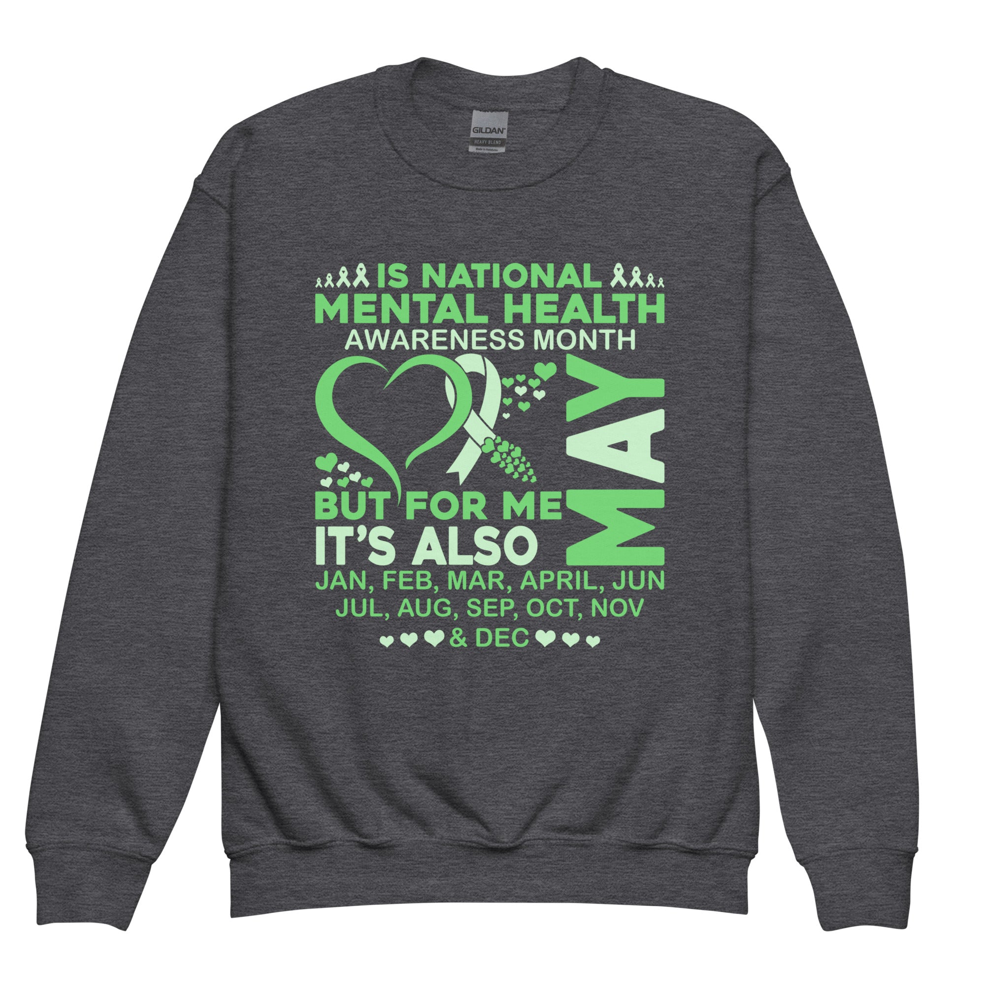 National Mental Health Awareness Month Kids Sweatshirt