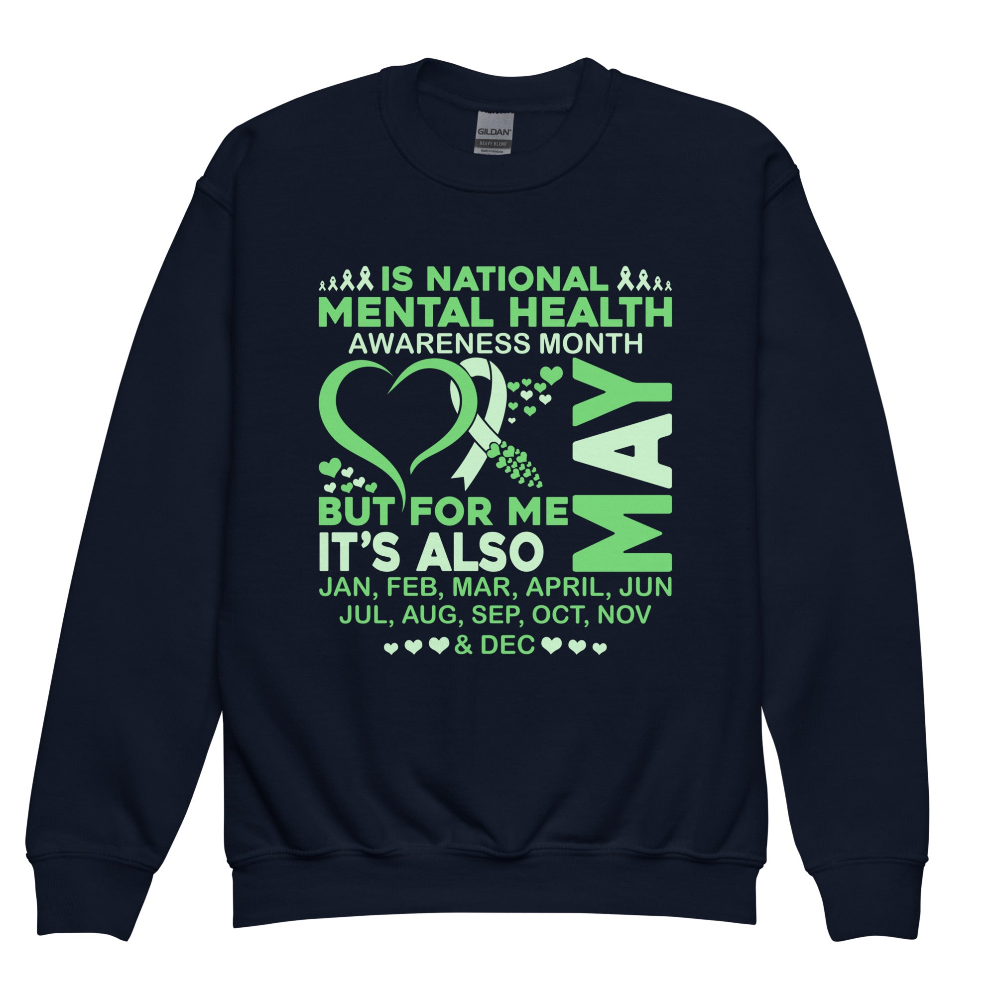 National Mental Health Awareness Month Kids Sweatshirt